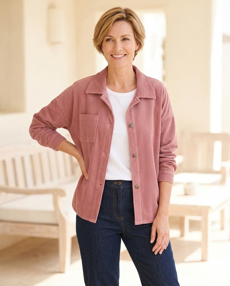 ExpressOutlet24 - Yavun | Corduroy Button-Up Jacket Women
