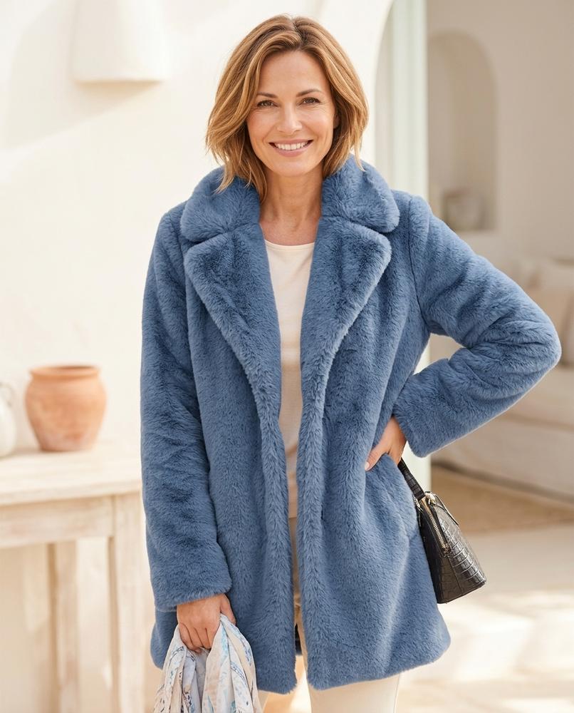 ExpressOutlet24 - Zekat | Faux-Fur Open-Front Coat Women