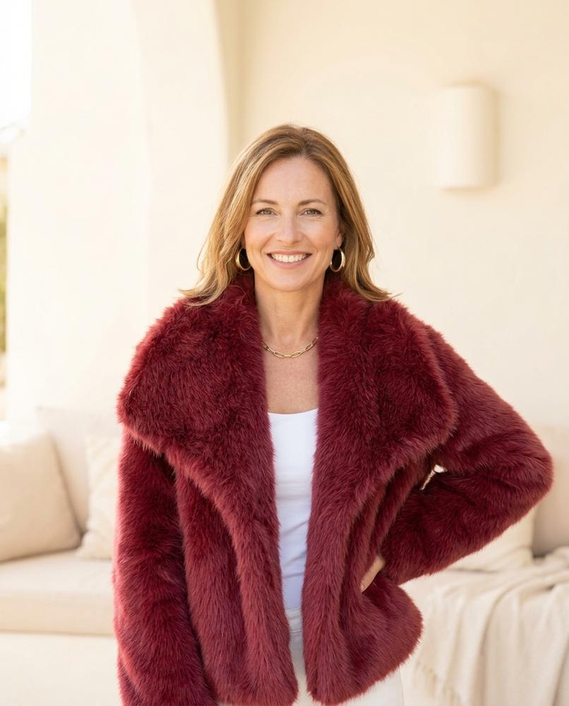 ExpressOutlet24 - Manus | Faux-Fur Lapel-Collar Jacket Women