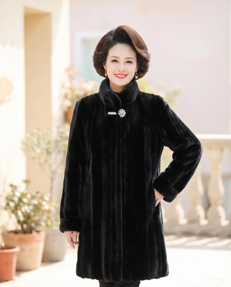ExpressOutlet24 - Aokir | Faux-Fur High-Collar Coat Women