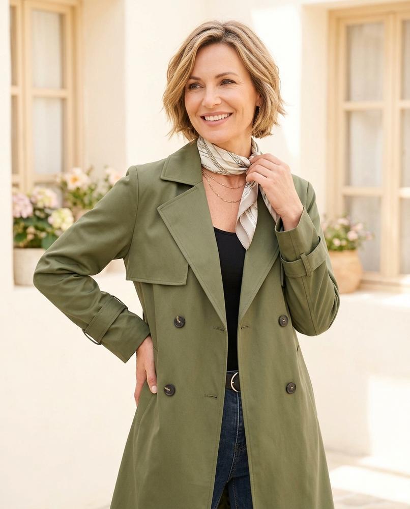 ExpressOutlet24 - Mokil | Double-Breasted Notched Lapel Coat Women