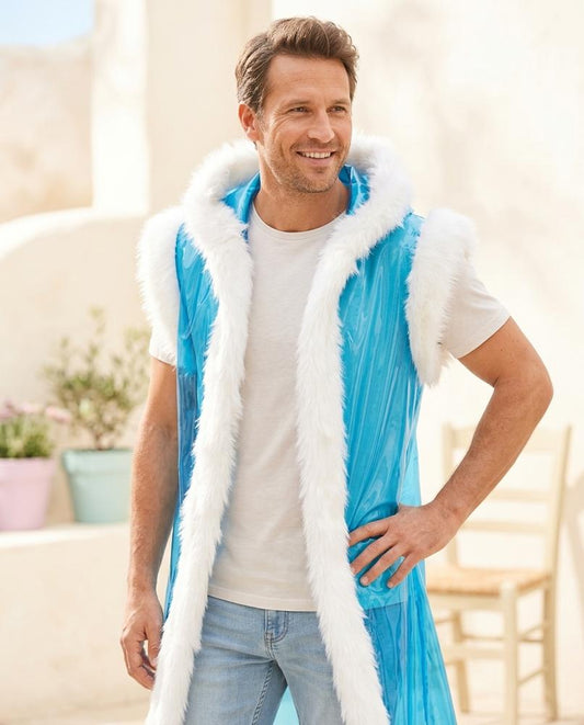 ExpressOutlet24 - Dovor | Faux Fur-Trimmed Sleeveless Vest Unisex